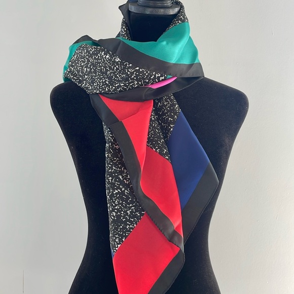 glentex Accessories - Retro 80’s super fun colors ladies scarf vintage item